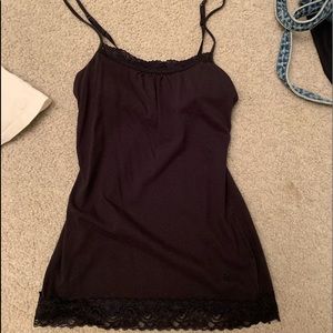 Black lace camisole!
